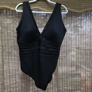 Lands' End Elegant Black Swimsuit